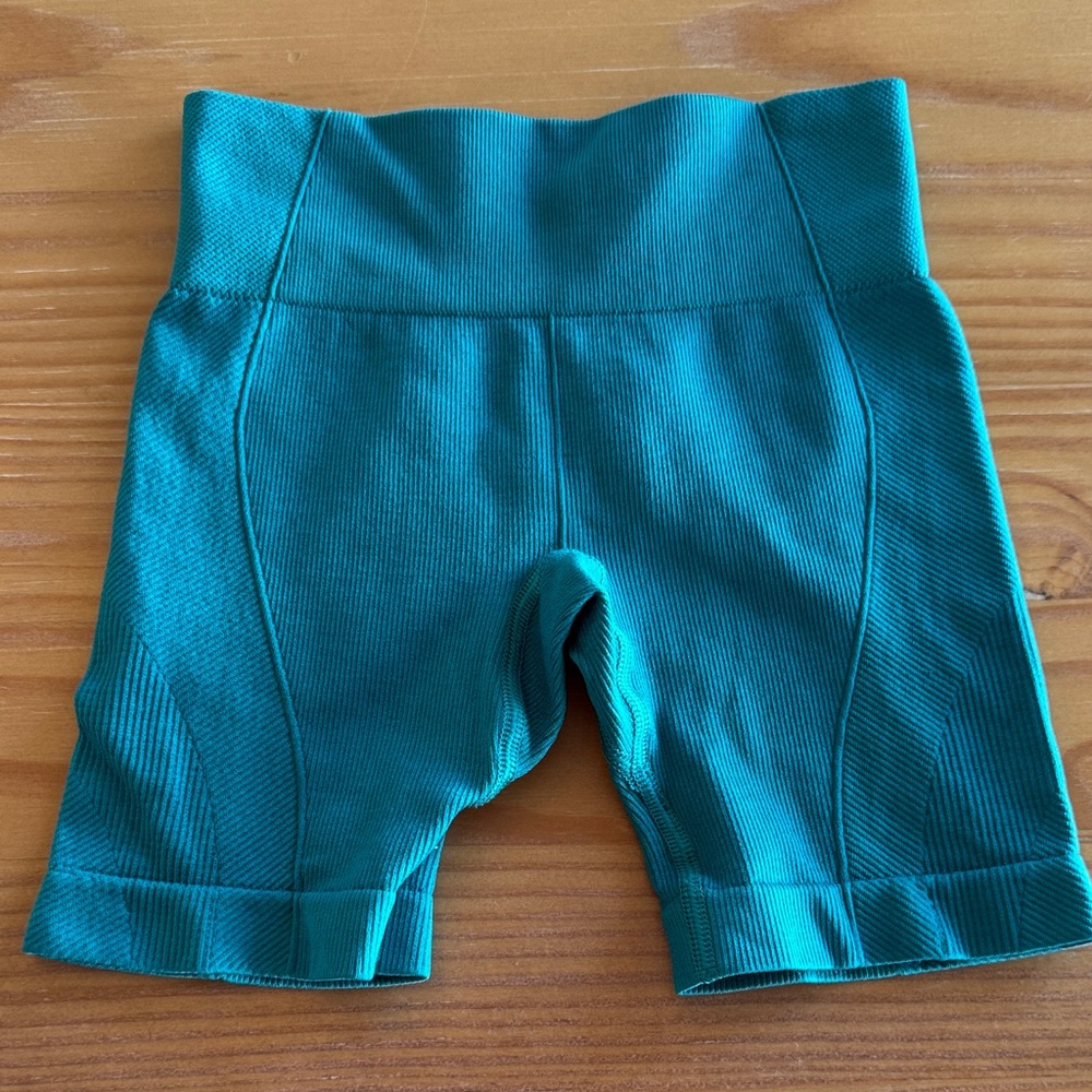 All in Motion Teal Girls Biker Shorts